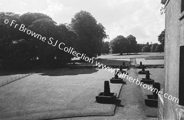 CORBALTON HALL  TERRACE FROM WINDOW OF WEST FRONT